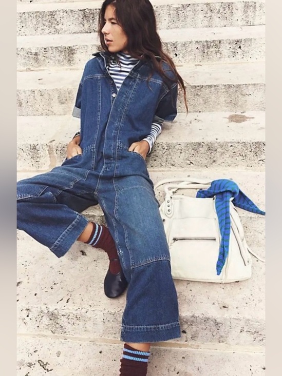 Free People Pants - Free People We The Free Golden Days Jumpsuit